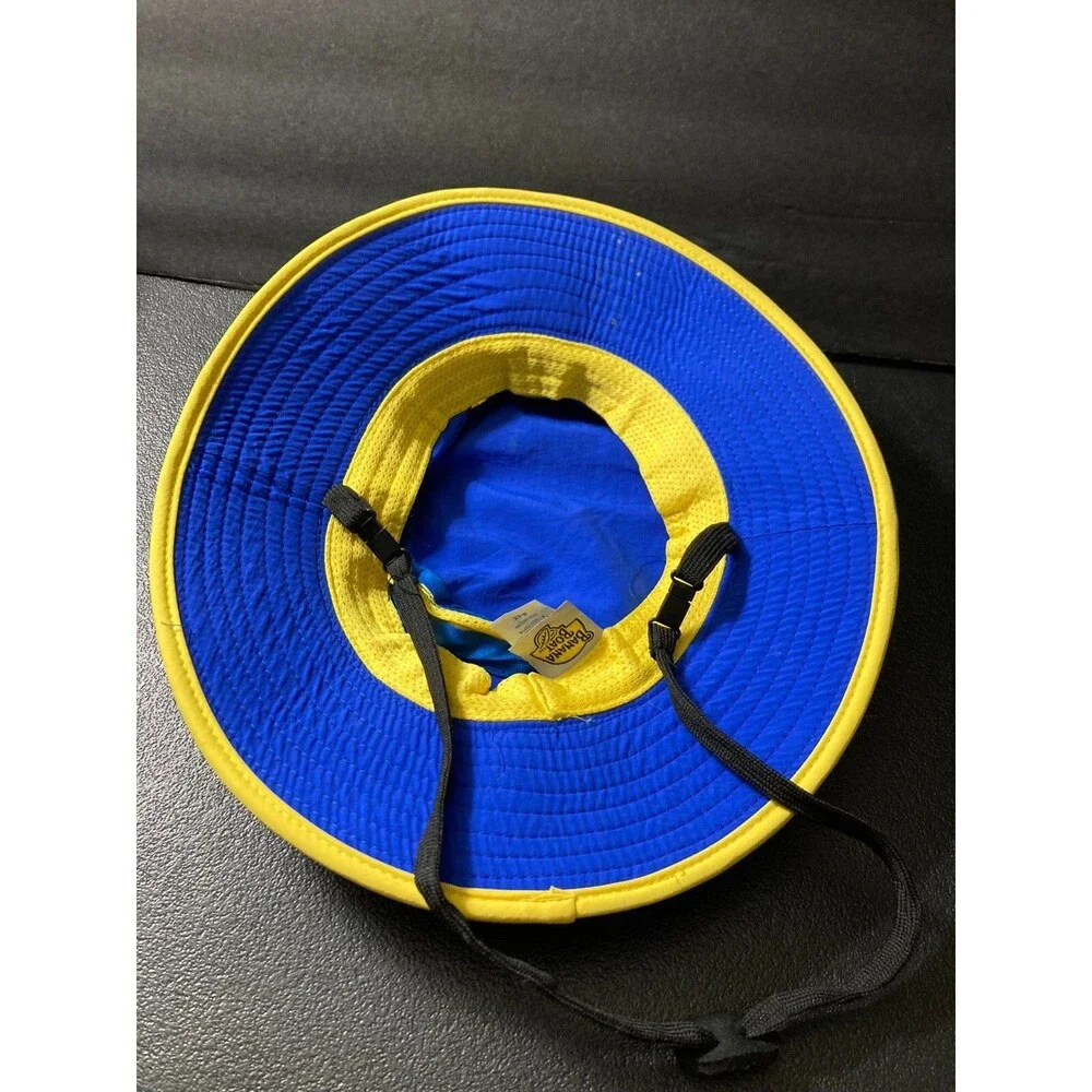 BANANA BOAT SUNSCREEN SUN HAT SPF 50 SIZE 4-6X 100% NYLON BLUE/YELLOW